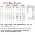 thumbnail image 3 of Unisex Hockey Socks For Adults And Youth Fun Ice Hockey Gear Roller Sports Socks Durable Stretchy Fabric Gift Idea For Players Coaches Fans(Light pink 110), 3 of 3