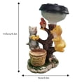 thumbnail image 1 of Estatuas de resina, estatuas de resina para exteriores, estatua de luz solar, jardinería, luces solares decorativas para animales, valor excepcional Jadeshay A, 1 of 8