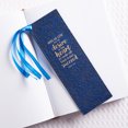 thumbnail image 3 of Desire of Your Heart Blue LuxLeather PageMarker/Bookmark - Psalm 20:4, 3 of 3