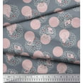 thumbnail image 2 of Soimoi Georgette Viscose Fabric Dot,Bird & Fish Kids Decor Fabric Printed Yard 42 Inch Wide, 2 of 3