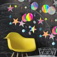 thumbnail image 3 of Guirnalda de papel de estrellaadornos para fiesta de cumpleañosdecoración de boda DIY (estrella redonda) Ndcxsfigh Nuevos Originales, 3 of 9