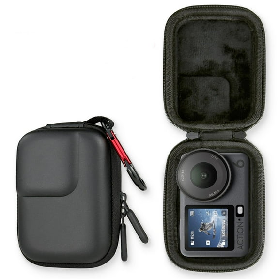Action 6 Carrying Case, Travel Portable Mini Bag PU Storage Bag for DJI Osmo Action 6 Camera Accessories