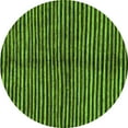 thumbnail image 1 of Ahgly Company Indoor Round Abstract Green Modern Area Rugs, 5' Round, 1 of 4