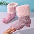 thumbnail image 6 of Piuwrlz Children's Boots Girls Winter Shoes Pink Size 28, 6 of 9