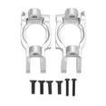 thumbnail image 1 of Bloc de Roulettes, Alliage d'Aluminium de Conception Standard de Haute Résistance RC Voiture C Moyeu 1/10 2Pcs Réduction d'Abration pour Rock Rey Rouge, Bleu Foncé, Argent, 1 of 8
