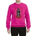 thumbnail image 2 of Wild Bobby, Our Lady of Guadalupe Blessed Virgin Mary Religious, Inspirational/Christian, Unisex Crewneck Graphic Sweatshirt, Fuschia, 2XL, 2 of 3