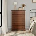 thumbnail image 4 of Prepac Monterey Transitional 5-Drawer Dresser, Cherry, 4 of 13