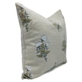 thumbnail image 2 of Fabdivine Pure Linen Hand Block Print Decorative Throw Pillow Cover , 14"X20", White, 2 of 5