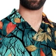 thumbnail image 5 of Tree Men's Casual Printed Button Down Short Sleeve Spread Collar Beach Shirts for Summer, Unisex, 5 of 6