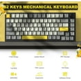 thumbnail image 6 of AJAZZ AK820 Mechanical Keyboard with CNC Knob Control, 75% ANSI Layout, 81Keys Gasket Mount Wired Gaming Keyboard, 5 Sound Absorbing Foam Hot-swap for PC, MAC, 6 of 12
