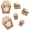 A - Hambuger French Popcorn, variant on Food Drink Stud Earrings Set for Women, Cute Food-themed Statement Earring Studs with Rhinestone, Fashion Summer Fun Jewelry Gifts[z2182]