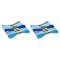 thumbnail image 1 of Cateissary Hilos de bordar multicolores Colorfast Anti-pilling Costura Quilting Costura Ovillos Muñequera Sombreros Azul 8 colores No.01 2piezas, 1 of 6