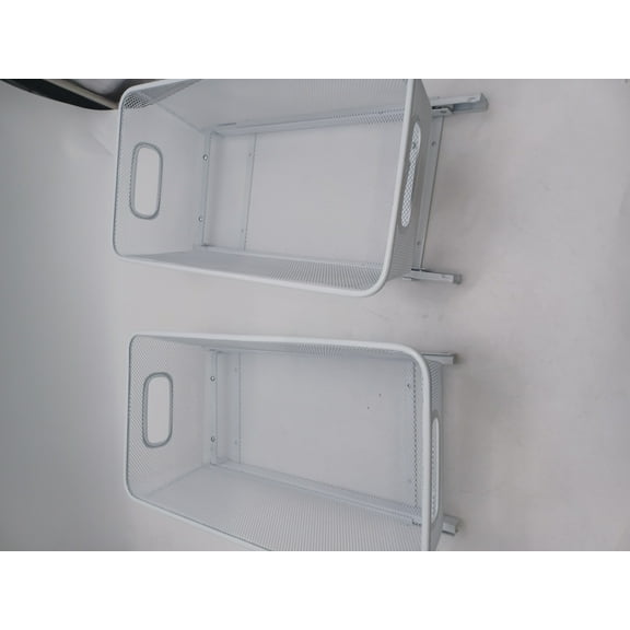 POP-IT SET OF 2 SLIDING CABINET BASKETS - WHITE