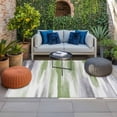thumbnail image 2 of Sage Green Gray Outdoor Rug for Patio/Deck/Porch, Non-Slip Large Area Rug 4 x 6 Ft, Gradient Country Abstract Aesthetic Indoor Outdoor Rugs Washable Area Rugs, Reversible Camping Rug Carpet Runner, 2 of 8