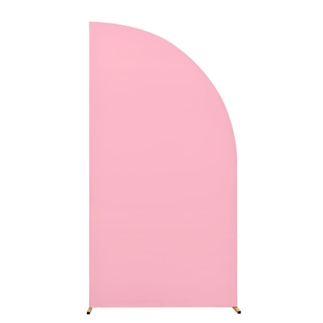EastVita Backdrop Stand Set, Cloth Cover with Half Moon Shape, 2-Sided Design, Reusable Elastic Scalability Arch Backdrop Stand Cover for Birthday Party, Wedding