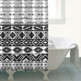 thumbnail image 4 of Waterproof Mid Century Tribal Geometry Boho Shower Curtain 72x72 Inch Bohemian Style Polyester Unique Shower Curtain for Bathroom Hotel Home Decor with 12 Plastic Hooks, 4 of 5
