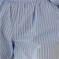 thumbnail image 4 of LYMAYTER Women's Fashion 2-Piece Set‌ Long Sleeve Button Shirt & Shorts Casual Striped Outfit S-XL, 4 of 7