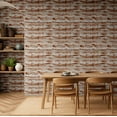 thumbnail image 3 of S4Sassy Rustic Wood Wallpaper - Commercial Space Wall Covering, 25" X 120" Self-Adhesive Plain Vinyl Wallpaper, Decorative Walls Wrap, Easy Diy Wall Covering For Retail, Office Spaces - Brown, 3 of 7
