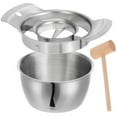 thumbnail image 6 of Amosfun Stainless Steel Pomegranate Deseeder Tool with Wooden Hammer for Nuts 1Set, 6 of 6