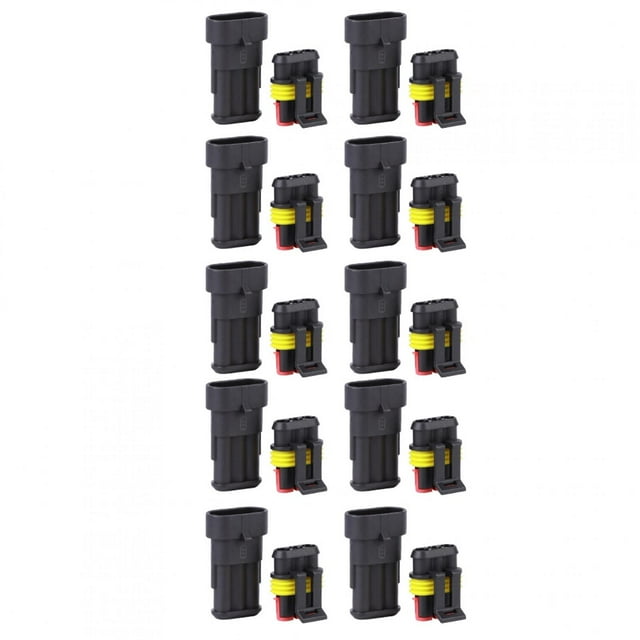 Durable Waterproof Electrical Connector Eco-friendly Easy to Use Waterproof Electrical Wiring Connector for Scooters Motorcycles ANGGREK Otros
