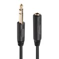 thumbnail image 2 of Línea De Sonido Cable de extensión de audio de 6,35 mm 1/4 macho a hembra TRS estéreo para tarjeta de sonido mezclador, 2 of 6
