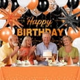 thumbnail image 3 of Decoraciones de cumpleaños Yoirrat naranja negro 62 piezas, 3 of 7