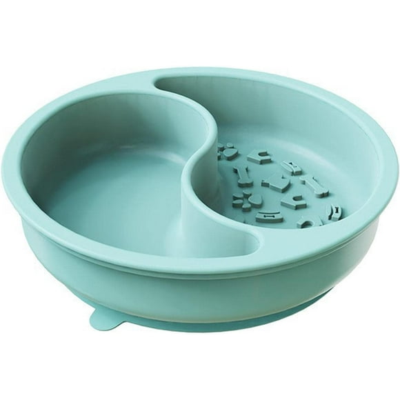Puppy Bowls, 2 in 1 Design Dog Food and Water Bowl - Non-Slip Silicone Bowls No