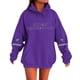 thumbnail image 4 of Pop cazadora para niña Hooded Sweatshirt,Soft Streetwear Pullover,Cute Long Sleeve Hoodie for Fall Winter Unisex （Purple）, 4 of 4
