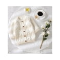 thumbnail image 6 of Baby Girls Long Sleeve CrewneckButton-Down Cardigan Sweater for Spring Fall WInter, 0-18 Months, 6 of 9