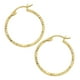 thumbnail image 5 of Arete Arracada de Oro 14K Imperial Jewelry Diamantado Panal 25mm, 5 of 5