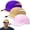 Khaki + Purple + Pink, variant on 3 Pack Quick Dry Running Hat Men Women, Breathable Mesh Baseball Cap Adjustable Outdoor Sport Hats (Khaki + Purple + Pink)