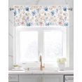 thumbnail image 2 of Coastal Kitchen Valances for Windows Farmhouse Linen Window Valance Curtain for Living Room Window Treatment Coral Starfish Shell Couch Ocean Beach Summer Valance Rod Pocket Topper, 60 x 18 Inch, 2 of 6