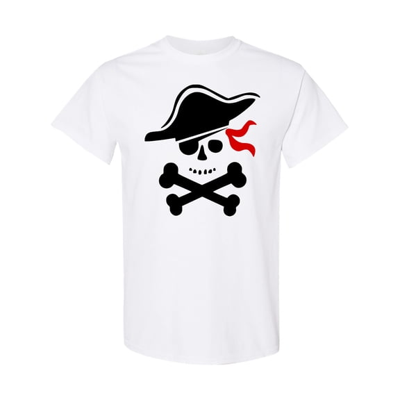 Inktastic Pirate Skull and Cross Bones T-Shirt