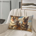 thumbnail image 5 of Honeii Farm Corgi German Shepherd Decorative Throw Pillow Case - Elevate Your Couch, Sofa, or Bed with Stylish Home Decor, Perfect Gift Idea-20"x30", 5 of 6