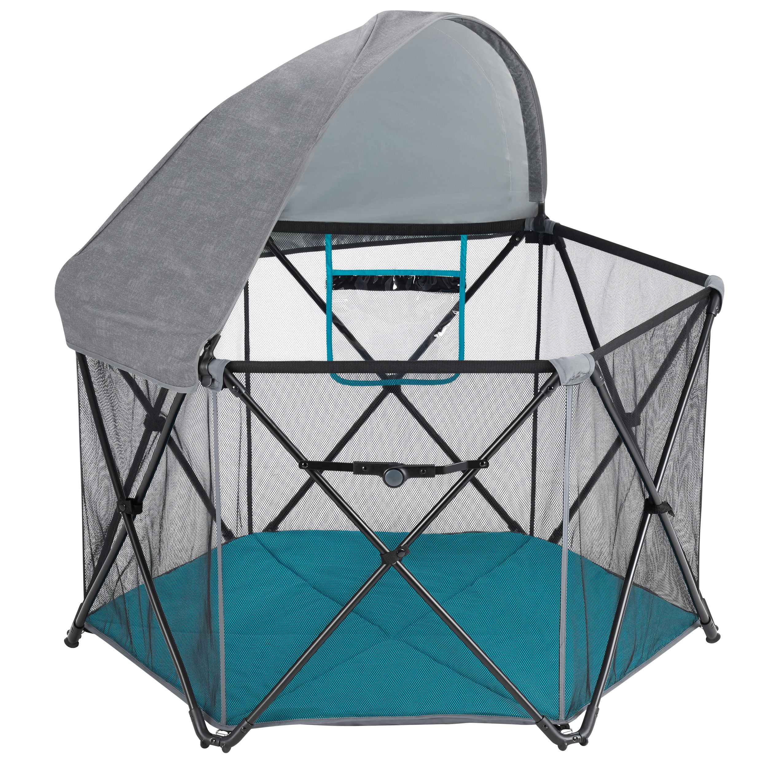 Evenflo PlayAway Portable Playard, Cedar Grove Blue