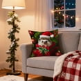 thumbnail image 3 of Christmas Pillow Covers 17.7In Zipper Soft Fabric Accent, 3 of 6