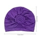 thumbnail image 3 of 2 piezas de turbante para mujer, turbantes para la cabeza con nudo torcido, turbantes preatados para mujer, 3 of 4
