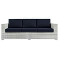 thumbnail image 5 of Modway Convene Outdoor Patio Sofa in Light Gray Navy, 5 of 8