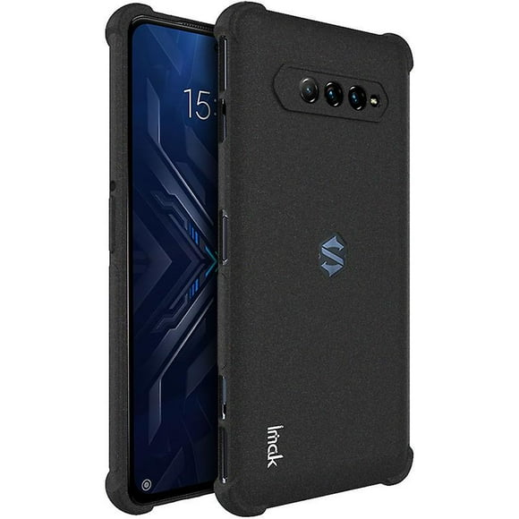 Imak Four Corners Airbag Design Matte Tpu Cubierta De Protección Que Absorbe Los Golpes Con Protector De Pantalla Para Xiaomi Black Shark 4/4 Pro - Gris Mate