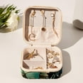 thumbnail image 6 of Sea Horse Square Portable Jewelry Box Organizer for Rings, Earrings, Necklaces, Bracelets - Travel Must-Have for Girls and Women, 6 of 6