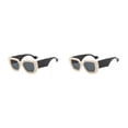 thumbnail image 4 of tamizeot Reader Glasses Large Frame Reading Eyewear Lens Square Design Transparent Computer Sweet Gift Type 1 2Set, 4 of 6