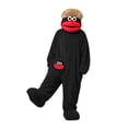 thumbnail image 4 of Faraee Kids Adults Funny Big Mouth Monster Footed Onesie Soft Plush Cartoon Jumpsuit with Shoes Silly Fleece Hooded Halloween Outfit, 4 of 6