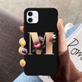thumbnail image 1 of Fashion Rose Gold 26 Letters Phone Case for iPhone 12 Mini Case - P, 1 of 12