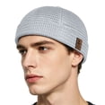 thumbnail image 5 of Apeya Men's Breathable Mesh Brimless Docker Hat, Summer Skullcap Beanie Sailor Cap, Lightweight Structured Dome Cap for Sports, Fashion Flip Cap, 5 of 9
