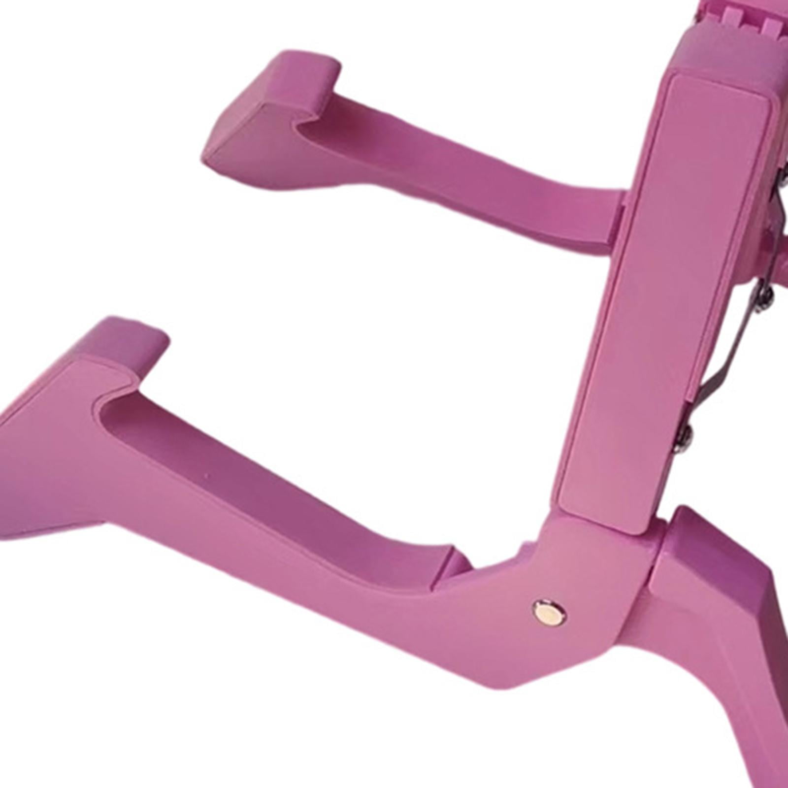 LeeQinersw Foldable Guitar Stand A Frame Versatile Anti Slip Stable Guitar Support Holder for Bass Cello Classical Electric Guitars Shop Pink