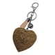thumbnail image 1 of Borla Corazón Cristal Completo Rhinestone Bolso Charm Colgante Qarigey llavero caqui 135 * 70 mm, 1 of 6