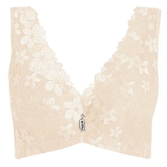 Summer Savings Clearance 2025, Womens Seamless Bras, Lace Bras for Women Push Up Bralettes with Underwire Full Coverage Bra Sexy Wide Strap Everyday Lingerie XS-3XL
