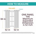 thumbnail image 4 of 2 Panels Pink Floral Grommet Curtains, 52x84 Inch Vintage Rose Print Light Filtering Window Drapes for Home Decor, 4 of 7