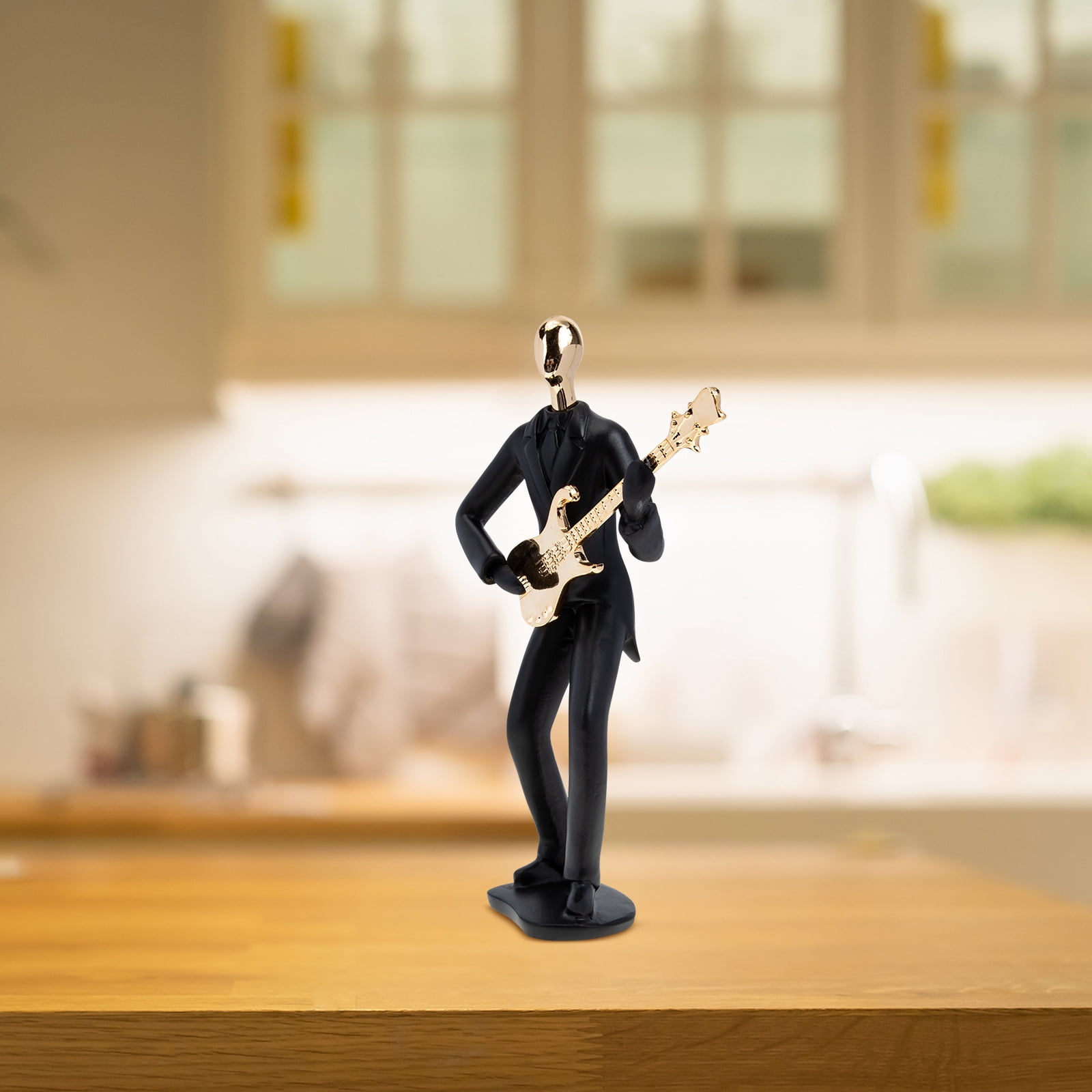 Resin Musical Instrument Figurine Model Decorative Band Statue Collectible Home Decor