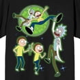 thumbnail image 6 of Rick & Morty Portal Lasso Men's Black Crew Neck Short Sleeve T-shirt-XL, 6 of 7